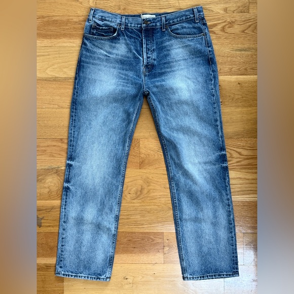 Nili Lotan Other - Nili Lotan Billie Medium Wash Button Fly Straight Leg Jeans Mens Size 36 $400